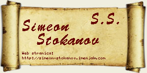 Simeon Stokanov vizit kartica